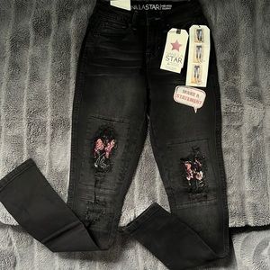 Vanilla Star Mid Rise Skinny Jeans